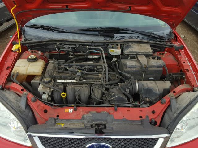1FAFP34N26W251918 - 2006 FORD FOCUS ZX4 RED photo 7