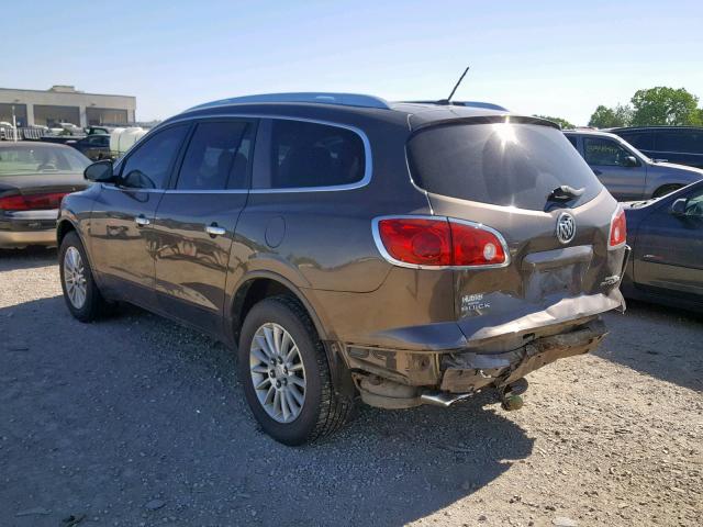 5GAKRBED2CJ149001 - 2012 BUICK ENCLAVE BROWN photo 3