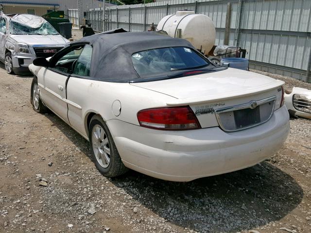 1C3EL75RX4N133410 - 2004 CHRYSLER SEBRING GT WHITE photo 3