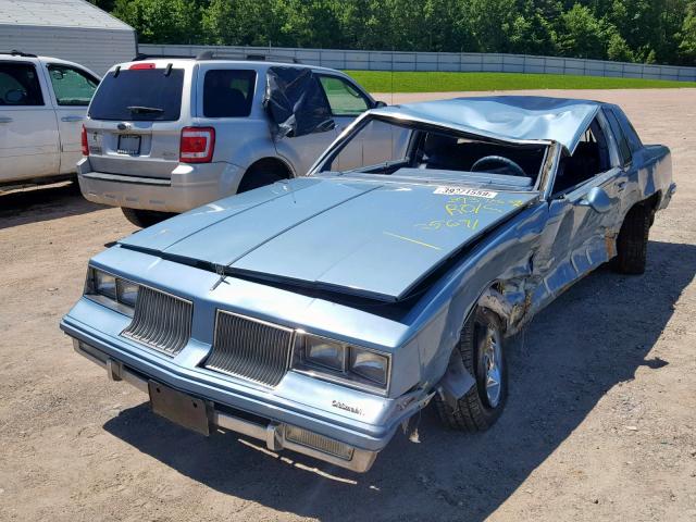 1G3AR47A7DM381344 - 1983 OLDSMOBILE CUTLASS SU BLUE photo 2