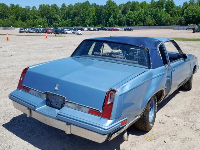 1G3AR47A7DM381344 - 1983 OLDSMOBILE CUTLASS SU BLUE photo 4