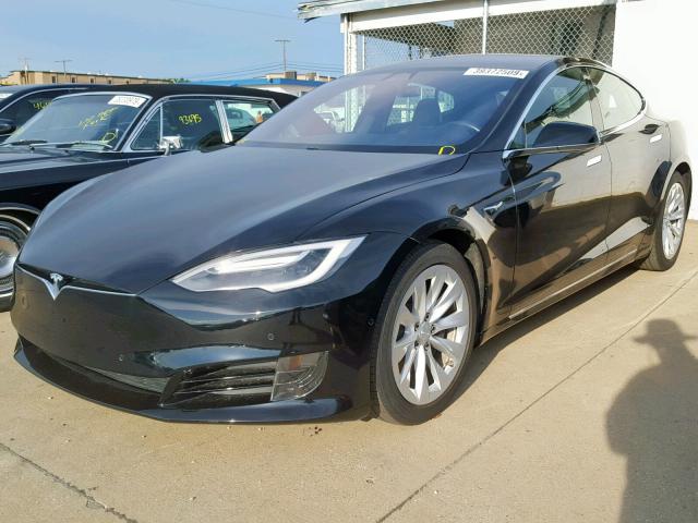 5YJSA1E15HF201340 - 2017 TESLA MODEL S BLACK photo 2