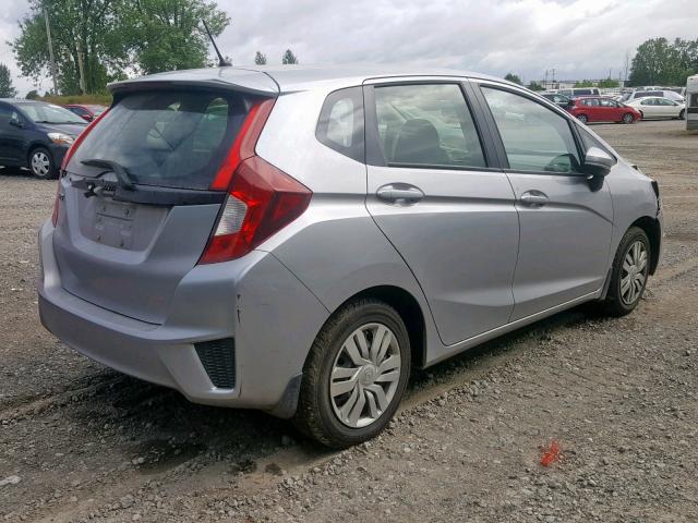 JHMGK5H58HS019402 - 2017 HONDA FIT LX SILVER photo 4