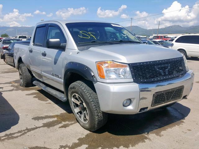 1N6BA0EC9CN319877 - 2012 NISSAN TITAN S SILVER photo 1