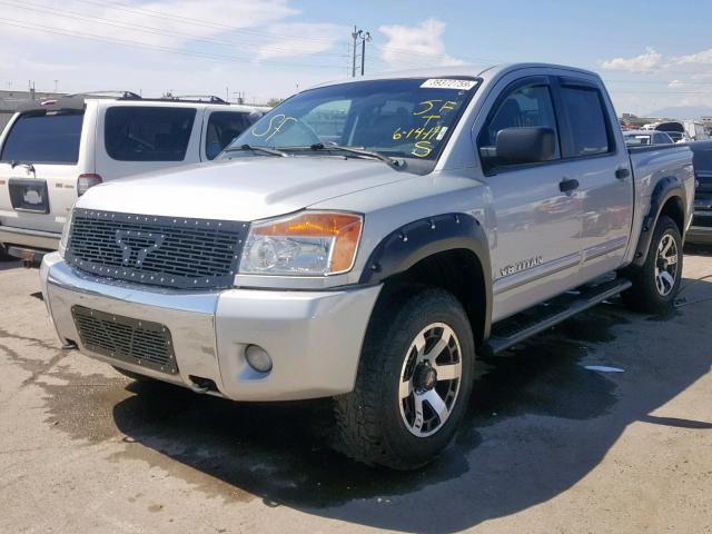 1N6BA0EC9CN319877 - 2012 NISSAN TITAN S SILVER photo 2