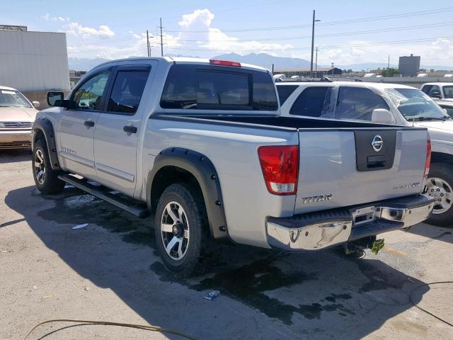 1N6BA0EC9CN319877 - 2012 NISSAN TITAN S SILVER photo 3