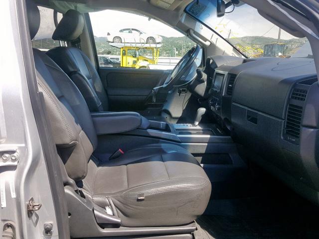 1N6BA0EC9CN319877 - 2012 NISSAN TITAN S SILVER photo 5