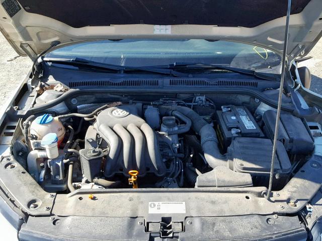 3VW2K7AJ1BM329824 - 2011 VOLKSWAGEN JETTA BASE 银色 照片 7