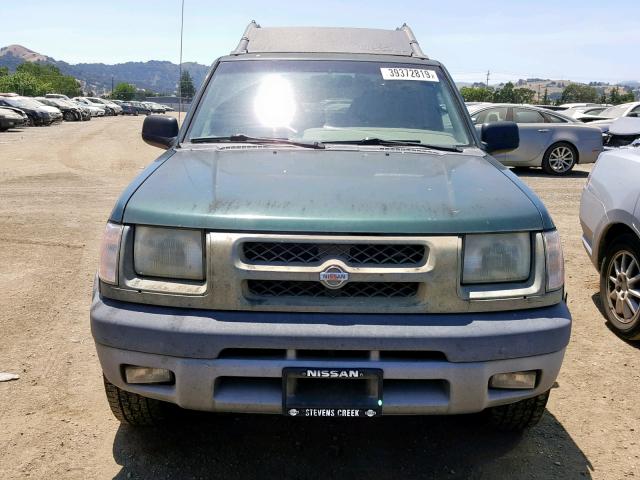 5N1ED28Y7YC565934 - 2000 NISSAN XTERRA XE GREEN photo 9