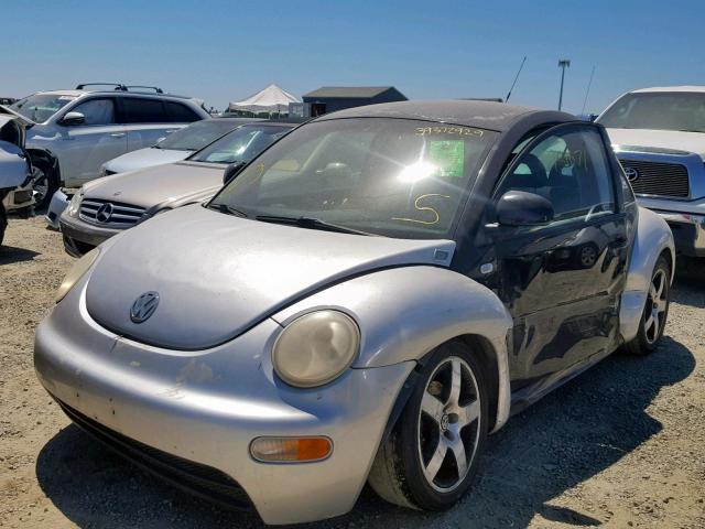 3VWCC21C3XM473016 - 1999 VOLKSWAGEN NEW BEETLE TWO TONE photo 2