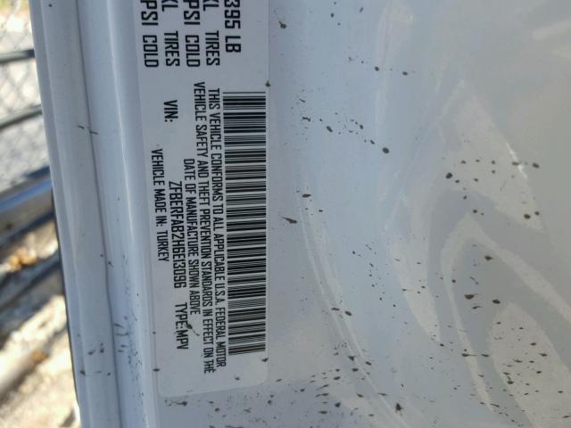 ZFBERFAB2H6E13096 - 2017 RAM PROMASTER 白色 照片 10