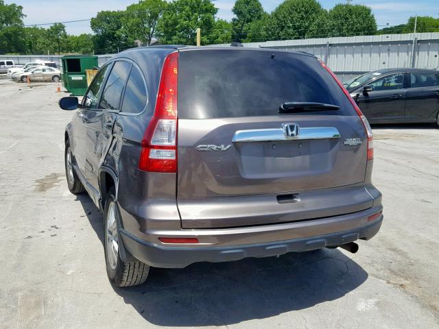 5J6RE3H72BL039762 - 2011 HONDA CR-V EXL GRAY photo 3