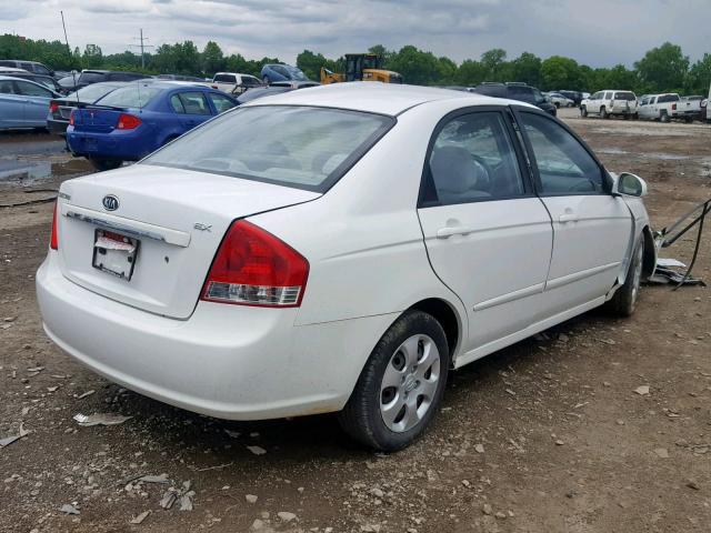 KNAFE221995656627 - 2009 KIA SPECTRA EX WHITE photo 4