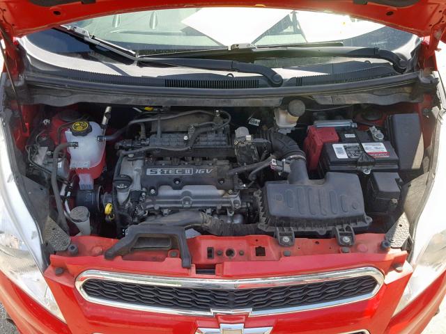 KL8CB6S94DC589475 - 2013 CHEVROLET SPARK LS RED photo 7