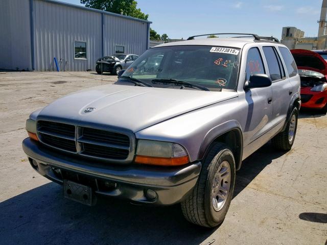 1B4HR38N82F191514 - 2002 DODGE DURANGO SP SILVER photo 2