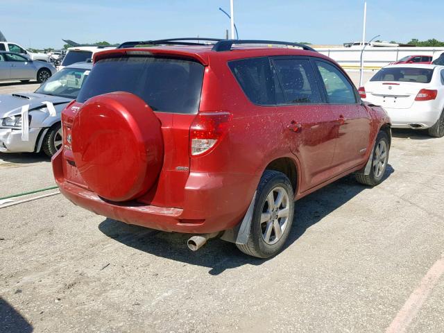 JTMBK31V065011638 - 2006 TOYOTA RAV4 LIMIT RED photo 4