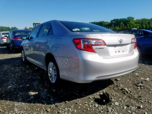 4T4BF1FK1CR167309 - 2012 TOYOTA CAMRY BASE SILVER photo 3
