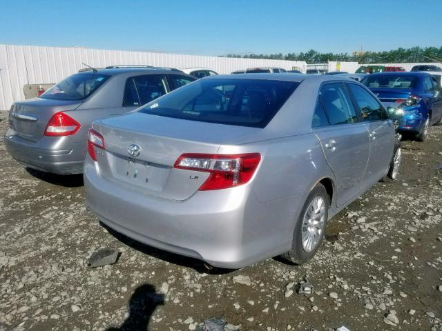 4T4BF1FK1CR167309 - 2012 TOYOTA CAMRY BASE SILVER photo 4