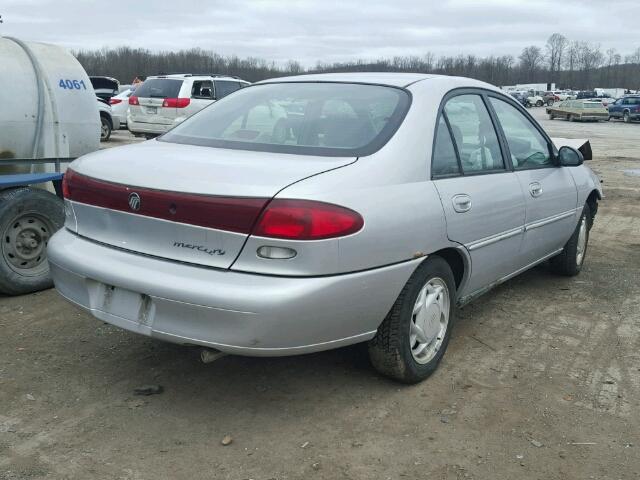 1MELM13P2VW607343 - 1997 MERCURY TRACER LS SILVER photo 4