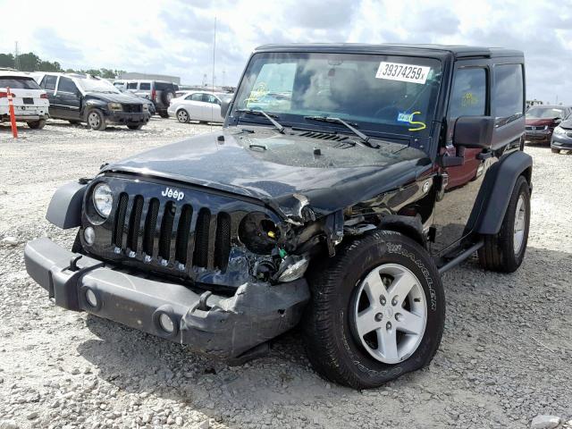 1C4AJWAG9FL639498 - 2015 JEEP WRANGLER S BLACK photo 2