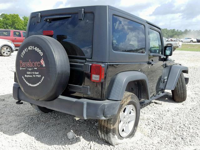 1C4AJWAG9FL639498 - 2015 JEEP WRANGLER S BLACK photo 4