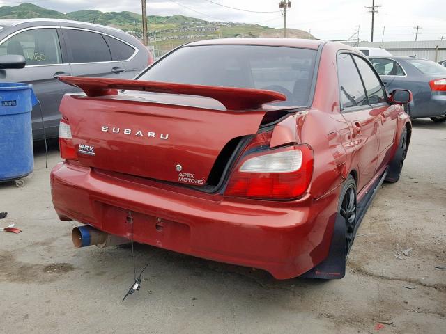 JF1GD29602G505171 - 2002 SUBARU IMPREZA WR RED photo 4