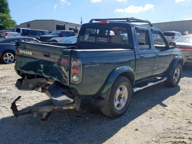 1N6ED27YXYC360627 - 2000 NISSAN FRONTIER C GREEN photo 4