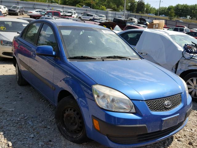 KNADE123166067631 - 2006 KIA RIO BLUE photo 1