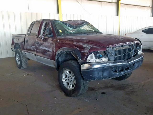 1B7HG2AN11S258487 - 2001 DODGE DAKOTA QUA MAROON photo 1