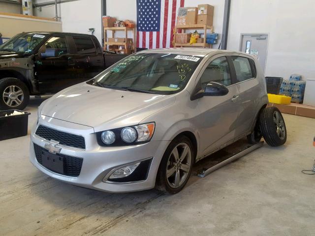 1G1JG6SB0E4143153 - 2014 CHEVROLET SONIC RS SILVER photo 2