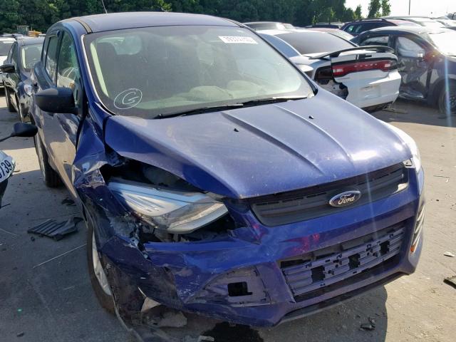 1FMCU0F74EUB76163 - 2014 FORD ESCAPE S BLUE photo 1