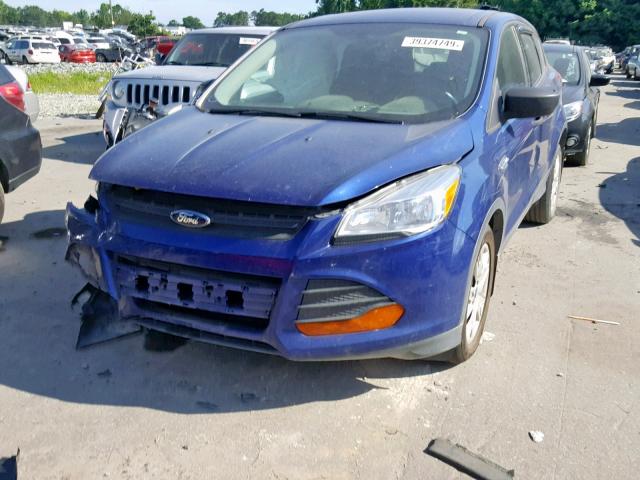 1FMCU0F74EUB76163 - 2014 FORD ESCAPE S BLUE photo 2