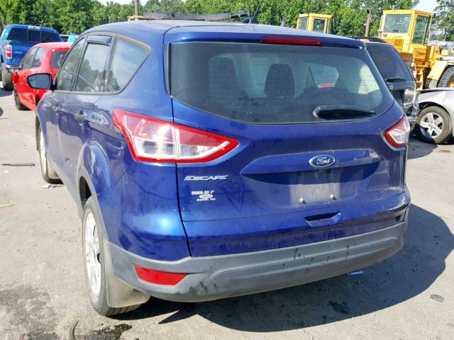 1FMCU0F74EUB76163 - 2014 FORD ESCAPE S BLUE photo 3