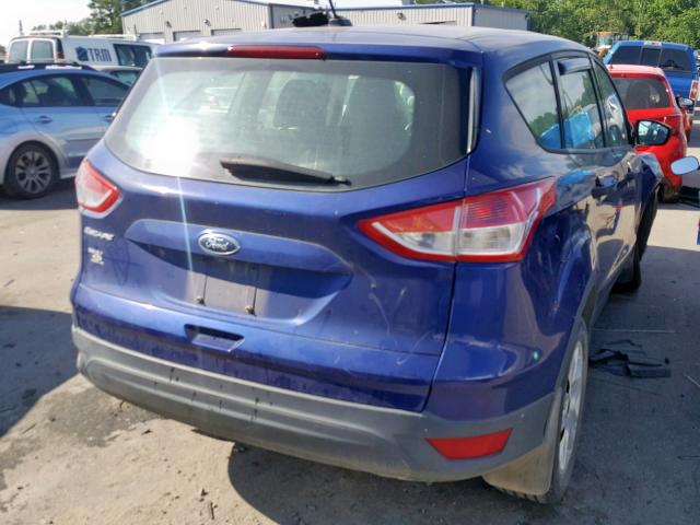 1FMCU0F74EUB76163 - 2014 FORD ESCAPE S BLUE photo 4