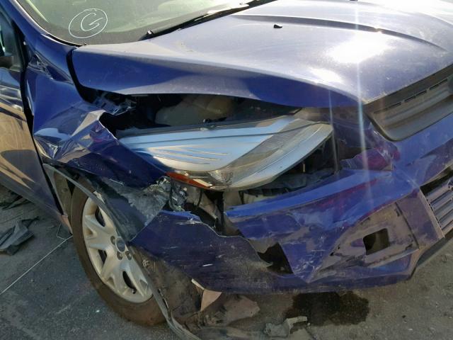 1FMCU0F74EUB76163 - 2014 FORD ESCAPE S BLUE photo 9