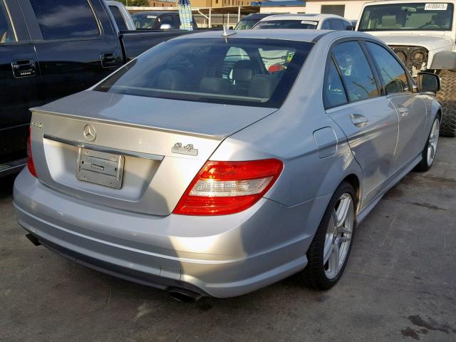 WDDGF56X98R029461 - 2008 MERCEDES-BENZ C 350 SILVER photo 4