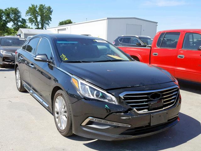 5NPE34AF3FH248276 - 2015 HYUNDAI SONATA SPO BLACK photo 1