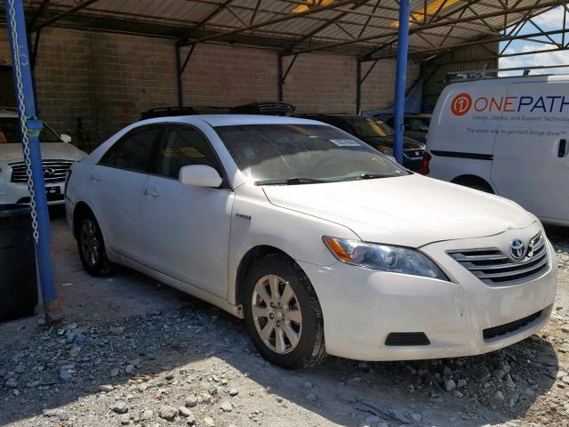 4T1BB46K69U085351 - 2009 TOYOTA CAMRY HYBR WHITE photo 1