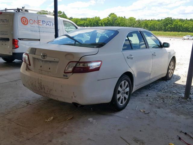 4T1BB46K69U085351 - 2009 TOYOTA CAMRY HYBR WHITE photo 4