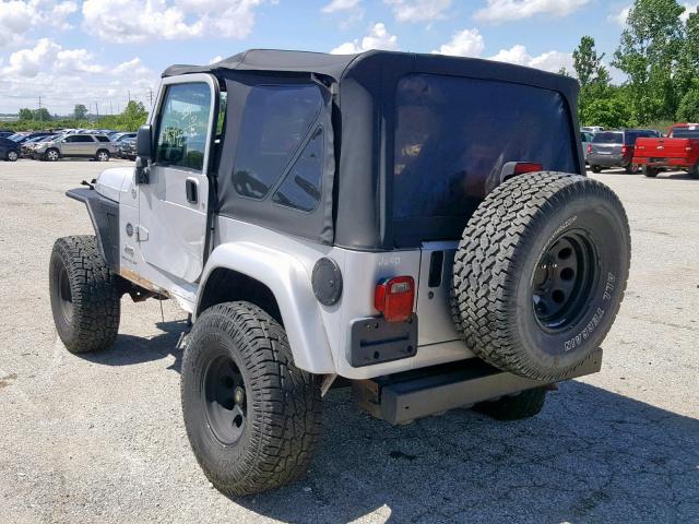 1J4FA39S25P374468 - 2005 JEEP WRANGLER X SILVER photo 3