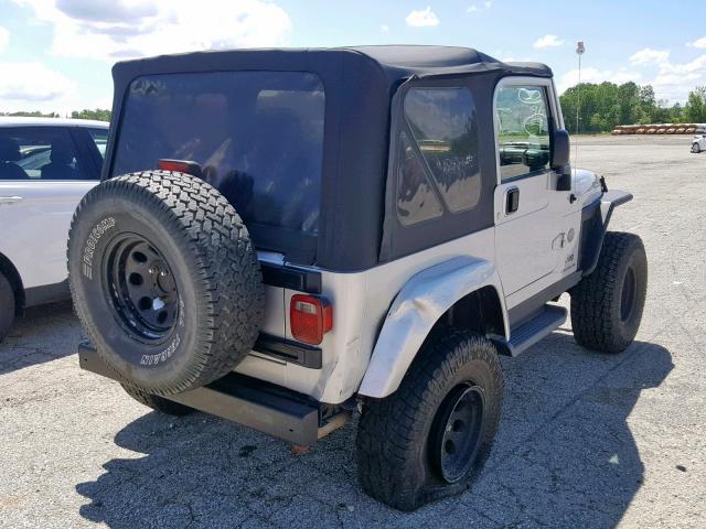 1J4FA39S25P374468 - 2005 JEEP WRANGLER X SILVER photo 4