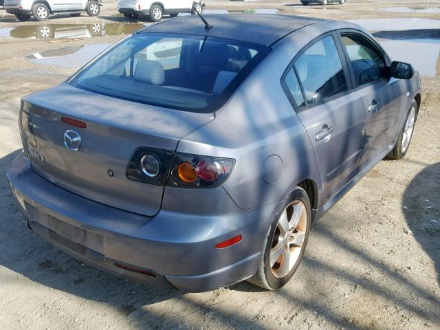 JM1BK123841123299 - 2004 MAZDA 3 S SILVER photo 4