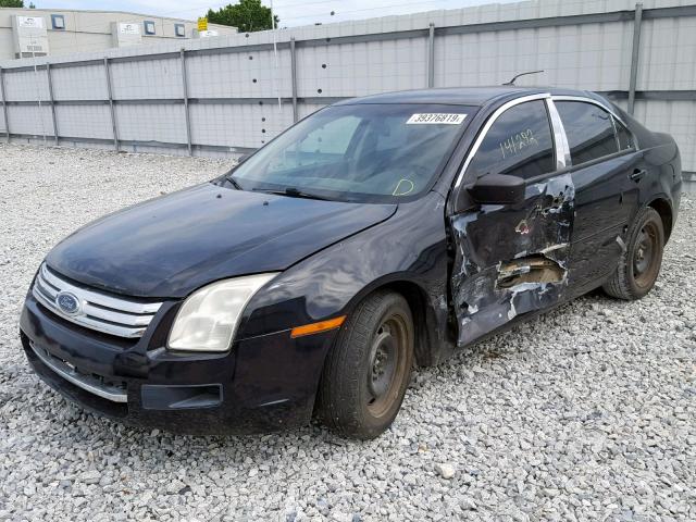 3FAHP06Z77R220210 - 2007 FORD FUSION S BLACK photo 2