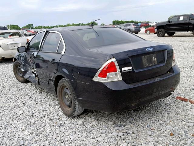 3FAHP06Z77R220210 - 2007 FORD FUSION S BLACK photo 3