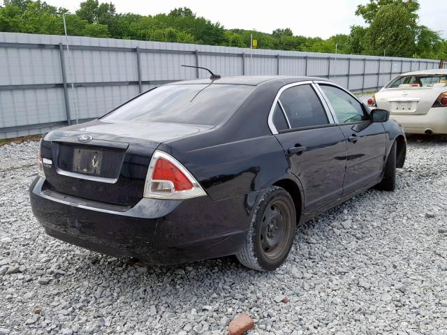 3FAHP06Z77R220210 - 2007 FORD FUSION S BLACK photo 4