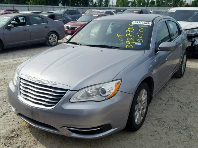 1C3CCBAB0EN175914 - 2014 CHRYSLER 200 LX GRAY photo 2