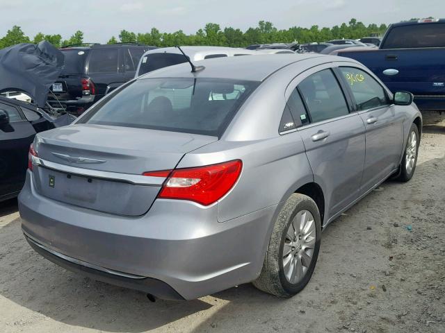 1C3CCBAB0EN175914 - 2014 CHRYSLER 200 LX GRAY photo 4