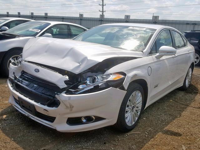 3FA6P0SU9ER252896 - 2014 FORD FUSION TIT WHITE photo 2