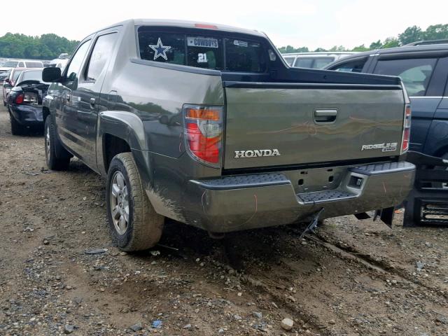 2HJYK16446H543316 - 2006 HONDA RIDGELINE GREEN photo 3