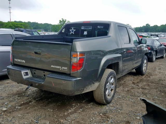 2HJYK16446H543316 - 2006 HONDA RIDGELINE GREEN photo 4